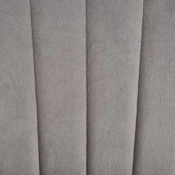 Beliani Fauteuils Chaise à Bascule En Velours Gris -Chaise Soldes 2024 chaise a bascule en velours gris 5