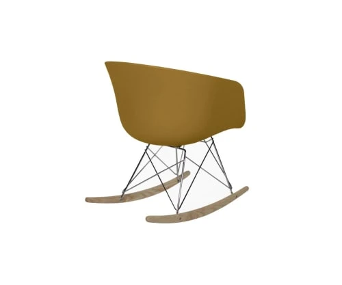 Chaise à bascule scandinave design moutarde Meubles & Design Fauteuils Chaise à Bascule Scandinave Design Moutarde -Chaise Soldes 2024 chaise a bascule scandinave design moutarde 4