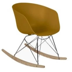 Meubles & Design Fauteuils Chaise à Bascule Scandinave Design Moutarde 5 Meubles & Design Fauteuils Chaise à Bascule Scandinave Design Moutarde -Chaise Soldes 2024 chaise a bascule scandinave design moutarde 5