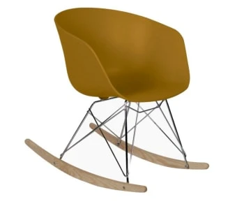 Chaise à bascule scandinave design moutarde Meubles & Design Fauteuils Chaise à Bascule Scandinave Design Moutarde -Chaise Soldes 2024 chaise a bascule scandinave design moutarde 5