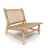 Bazar Bizar Fauteuils Chaise En Bois De Teck Et Algues Naturelles 1 Place