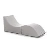 Talamo Italia Poufs Chaise Longue En éco-cuir Blanc