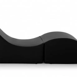 Talamo Italia Poufs Chaise Longue En éco-cuir Noir -Chaise Soldes 2024 chaise longue en eco cuir noir 2