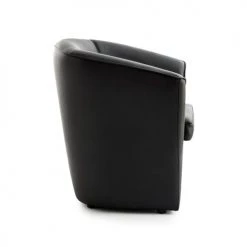 Talamo Italia Fauteuils Chaise Longue En éco-cuir Noir -Chaise Soldes 2024 chaise longue en eco cuir noir 8