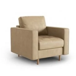 Micadoni Home Fauteuils Fauteuil 1 Place En Imitation Cuir Le Sable -Chaise Soldes 2024 fauteuil 1 place en imitation cuir le sable 5