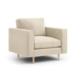 CXL By Christian Lacroix Fauteuils Fauteuil 1 Place En Tissu Structuré Beige Clair