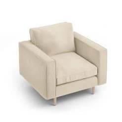 CXL By Christian Lacroix Fauteuils Fauteuil 1 Place En Tissu Structuré Beige Clair -Chaise Soldes 2024 fauteuil 1 place en tissu structure beige clair 4