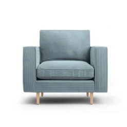 CXL By Christian Lacroix Fauteuils Fauteuil 1 Place En Tissu Structuré Bleu Clair -Chaise Soldes 2024 fauteuil 1 place en tissu structure bleu clair 3