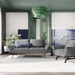 CXL By Christian Lacroix Fauteuils Fauteuil 1 Place En Tissu Structuré Gris -Chaise Soldes 2024 fauteuil 1 place en tissu structure gris 1