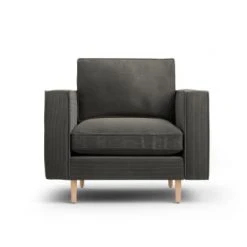 CXL By Christian Lacroix Fauteuils Fauteuil 1 Place En Tissu Structuré Gris Foncé -Chaise Soldes 2024 fauteuil 1 place en tissu structure gris fonce 3