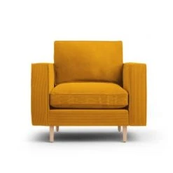 CXL By Christian Lacroix Fauteuils Fauteuil 1 Place En Tissu Structuré Jaune -Chaise Soldes 2024 fauteuil 1 place en tissu structure jaune 3