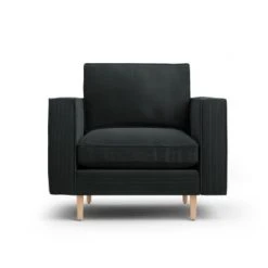 CXL By Christian Lacroix Fauteuils Fauteuil 1 Place En Tissu Structuré Noir -Chaise Soldes 2024 fauteuil 1 place en tissu structure noir 3