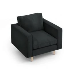 CXL By Christian Lacroix Fauteuils Fauteuil 1 Place En Tissu Structuré Noir -Chaise Soldes 2024 fauteuil 1 place en tissu structure noir 4