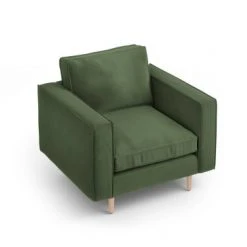 CXL By Christian Lacroix Fauteuils Fauteuil 1 Place En Tissu Structuré Vert -Chaise Soldes 2024 fauteuil 1 place en tissu structure vert 6