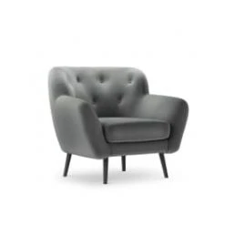 Micadoni Home Fauteuils Fauteuil 1 Place En Velours Rouge -Chaise Soldes 2024 fauteuil 1 place en velours gris clair 1