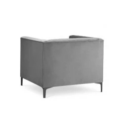Micadoni Home Fauteuils Fauteuil 1 Place En Velours Gris Clair -Chaise Soldes 2024 fauteuil 1 place en velours gris clair 4