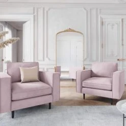 CXL By Christian Lacroix Fauteuils Fauteuil 1 Place En Velours Lavande -Chaise Soldes 2024 fauteuil 1 place en velours lavande 7