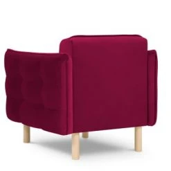 Micadoni Home Fauteuils Fauteuil 1 Place En Velours Rouge 2 Micadoni Home Fauteuils Fauteuil 1 Place En Velours Rouge -Chaise Soldes 2024 fauteuil 1 place en velours rouge 7