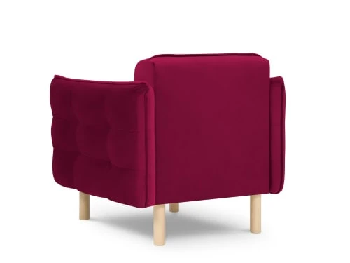 Fauteuil 1 place en velours rouge Micadoni Home Fauteuils Fauteuil 1 Place En Velours Rouge -Chaise Soldes 2024 fauteuil 1 place en velours rouge 7