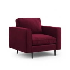 CXL By Christian Lacroix Fauteuils Fauteuil 1 Place En Velours Lavande -Chaise Soldes 2024 fauteuil 1 place en velours rouge fonce