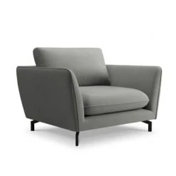 CXL By Christian Lacroix Fauteuils Fauteuil 1 Place XL En Velours Gris Clair