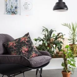 BOITE A DESIGN Fauteuils Fauteuil à Bascule En Tissu Gris Foncé -Chaise Soldes 2024 fauteuil a bascule en tissu gris fonce 1