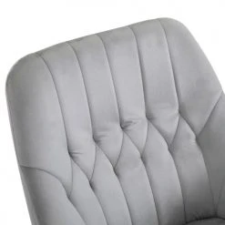 Homcom Fauteuils Fauteuil à Bascule Grand Confort Velours Gris Clair -Chaise Soldes 2024 fauteuil a bascule grand confort velours gris clair 3