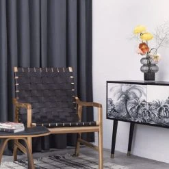 RNT By Really Nice Things Fauteuils Fauteuil Avec Finition Cirée De Bois Massif En Teck Noir. -Chaise Soldes 2024 fauteuil avec finition ciree de bois massif en teck noir 1