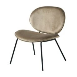 Maisons Du Monde Fauteuils Fauteuil Bas En Velours Noir -Chaise Soldes 2024 fauteuil bas en velours beige capuccino luna 1000 6 6 209803 1 2