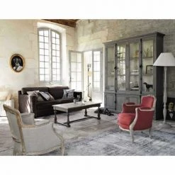 Maisons Du Monde Fauteuils Fauteuil Bergère En Lin Pieds En Manguier Blanchi -Chaise Soldes 2024 fauteuil bergere en lin pieds en manguier blanchi 1000 10 33 130536 5