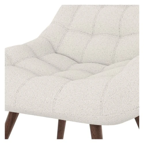 Fauteuil blanc effet laine bouclette Rendez Vous Déco Fauteuils Fauteuil Blanc Effet Laine Bouclette -Chaise Soldes 2024 fauteuil blanc effet laine bouclette 1