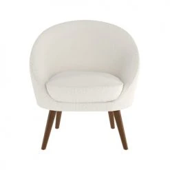 Rendez Vous Déco Fauteuils Fauteuil Blanc Effet Laine Bouclette -Chaise Soldes 2024 fauteuil blanc effet laine bouclette 10