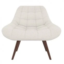 Rendez Vous Déco Fauteuils Fauteuil Blanc Effet Laine Bouclette