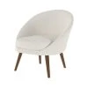Rendez Vous Déco Fauteuils Fauteuil Blanc Effet Laine Bouclette