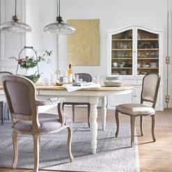 Maisons Du Monde Fauteuils Fauteuil Cabriolet En Lin Taupe -Chaise Soldes 2024 fauteuil cabriolet en lin taupe 1000 7 38 116355 13