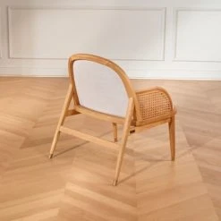 Robin Des Bois Fauteuils Fauteuil Cannage Et Velours -Chaise Soldes 2024 fauteuil cannage et velours 3