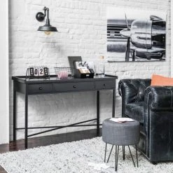 Maisons Du Monde Fauteuils Fauteuil Capitonné En Cuir Noir -Chaise Soldes 2024 fauteuil capitonne en cuir noir 1000 10 26 50140320 3