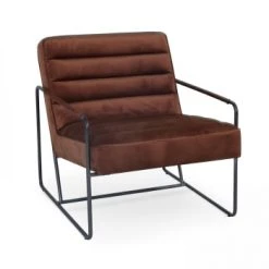 Oviala Fauteuils Fauteuil Capitonné En Velours Terracota -Chaise Soldes 2024 fauteuil capitonne en velours terracota 4