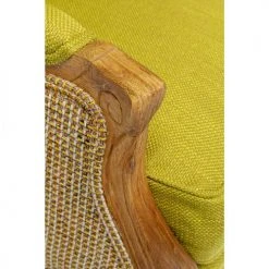 Kare Design Fauteuils Fauteuil Carrosse Vert Et Chêne -Chaise Soldes 2024 fauteuil carrosse vert et chene 2