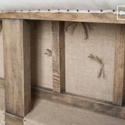 PIB Fauteuils Fauteuil Chesterfield En Lin Beige -Chaise Soldes 2024 fauteuil chesterfield en lin beige 3