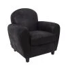 Toilinux Fauteuils Fauteuil Club Confortable De Couleur Noir