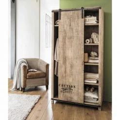 Maisons Du Monde Fauteuils Fauteuil Club En Coton Recyclé Et Cuir Marron -Chaise Soldes 2024 fauteuil club en coton recycle et cuir marron 1000 15 7 129895 3