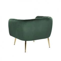 Beliani Fauteuils Fauteuil Club En Velours Vert -Chaise Soldes 2024 fauteuil club en velours vert 3