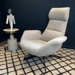 Mathi Design Fauteuils Fauteuil Confortable En Tissu Gris Clair -Chaise Soldes 2024 fauteuil confortable en tissu gris clair 1