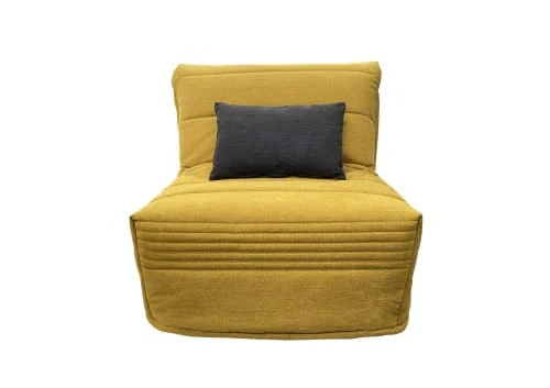 Fauteuil convertible 1 place en tissu jaune moutarde DIVA SALON Fauteuils Fauteuil Convertible 1 Place En Tissu Jaune Moutarde -Chaise Soldes 2024 fauteuil convertible 1 place en tissu jaune moutarde