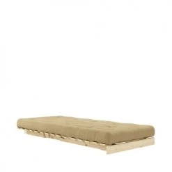 Karup Design Fauteuils Fauteuil Convertible 90x200cm En Bois Naturel Et Tissu Blé -Chaise Soldes 2024 fauteuil convertible 90x200cm en bois naturel et tissu ble 4