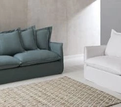 Maisons Du Monde Fauteuils Fauteuil Convertible En Lin Froissé Blanc -Chaise Soldes 2024 fauteuil convertible en lin froisse blanc 1000 10 3 201477 5