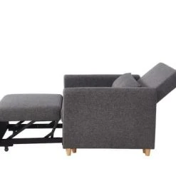 Baita Fauteuils Fauteuil Convertible En Tissu 1 Place Gris -Chaise Soldes 2024 fauteuil convertible en tissu 1 place gris 3