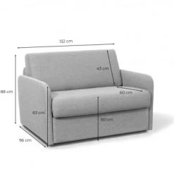 Usinestreet Fauteuils Fauteuil Convertible Express En Tissu Beige - Couchage 100x190 -Chaise Soldes 2024 fauteuil convertible express en tissu beige couchage 100x190 5