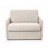 Usinestreet Fauteuils Fauteuil Convertible Express En Tissu Beige - Couchage 70x190